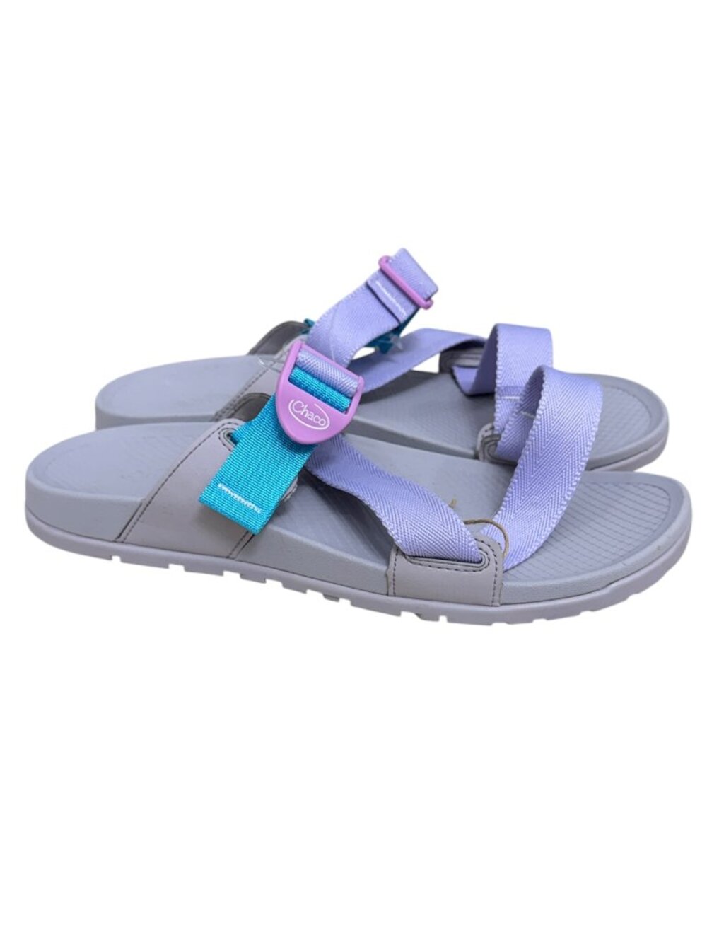 NWOT Chaco Women’s Lowdown Purple/Rose/Aqua Slides JCH109368 Size 10